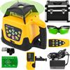NONE Livella Laser Rotante SucceBuy 360° Autolivellante, Scansione Verticale e Orizzontale 500m, Strumento Professionale Potente per Misurazioni Edili