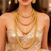 YM Set di Gioielli Placcati Oro per Donna, Collana Cubana di Lusso, Orecchini e Anelli di Alta Qualità, Set di Gioielli da Designer per Uomo e Donna, Idea Regalo