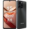 DOOGEE Versione globale DOOGEE Note 58 Smartphone Android 15 8 GB di RAM + 128 GB di ROM 6,75 "HD + 90 Hz Schermo IPS 6250 mAh Batteria grande NFC