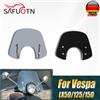 WolflineMoto Parabrezza Parabrezza Per Vespa GT 200 GTS 250 300 LX 50 125 150 Moto Deflettore del Vento LX50 LX125 LX150 GT200 GTS250 GTS300