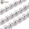 PandaHall Catene a Sfera in Acciaio Inossidabile 304 da 10m, 1.5mm 2mm 2.5mm 3mm 4mm 6mm 8mm 10mm con Bobina, Saldate per Creazione di Gioielli Fai-da-Te