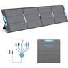 E-POWO Pannello solare portatile E-POWO da 220 W per centrale elettrica, articoli per la preparazione dell'uracano, caricatore solare da 26 V con cavo solare per il campeggio