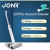 JONR S20 Pro Lavapavimenti Senza Fili, 180 ° Mop Elettrico Senza Fili Pieghevole, Aspirapolvere per Pavimenti Duri, Macchina per Pulizia Pavimenti Ricaricabile e Autopropulsa