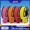 JAYO Filamento per stampante classica PETG / PLA opaca ad alta velocità 3D 1,75 mm 4 rotoli/set PETG ordinato e non tossico per stampante 3D FDM