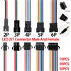 YSRSAI 2Pin 3Pin 4Pin 5Pin 6Pin Led JST Connettore Maschio/Femmina Connettore del Cavo Led Strip Plug Connettore Cavo per Led Light Driver