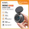 KAWA Dash Cam MINI ORB 2K Design Piccolo e Nascosto Controllo Vocale 360 ° Monitor di parcheggio con funzione di rotazione 24H, sensore G, funzione di mirroring, mini
