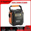 FF Flashfish 200W Centrale elettrica portatile 172.8Wh Generatore solare Batteria 230V Prese CA Accumulatori e caricabatterie di riserva con LED per pannello solare RV