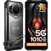 DOOGEE S200 VIP 5G Versione Globale, Telefono Rugged con Display 6.72\" 120Hz, 12GB 256GB, Fotocamera Principale AI 100MP, Batteria 10100mAh, Smartphone