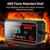 EAFC 6A/8A 12V Auto Moto Caricabatteria Intelligente per Litio LiFePO4 Batteria Al Piombo Pluse Riparazione Carica Manuttore
