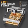 Carverall K15PRO 7W 12W Macchina per Incisione Laser, Taglierina e Incisore Laser a Diodi per Legno, Acrilico, Pelle, Metallo, Alta Precisione, Area di Lavoro A4, Artigianato Fai-da-te, Regali
