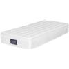 Superaly Materasso a molle Superaly, 90 x 200 cm, Materasso in schiuma a 7 zone, Molle insacchettate, Durezza H3, Altezza 25 cm, Bianco