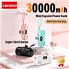 Lenovo Power Bank Portatile Lenovo Mini da 30000mAh, Ricarica Rapida, Compatibile con iPhone e Samsung, Batteria Esterna 2026