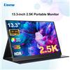UNEW Monitor Portatile Unew Premium 2.5K da 13.3 Pollici 2560x1600, Display Esterno 16:10, Secondo Schermo con Type-C HDMI per Xbox e Switch