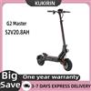Kukirin Monopattino Elettrico G2 Master per Adulti, Doppio Motore, Fuoristrada, Batteria 52V20.8AH, Pneumatici da 10 Pollici, Pieghevole