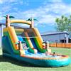 RTS inflatable Scivolo acquatico gonfiabile commerciale da 6,4 m con piscina e soffiatore da 950W, parco giochi per bambini, giocattoli per bambini