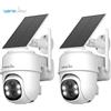 Wansview Telecamera Solare Wansview 2K 3MP per Esterni, Telecamera di Sicurezza WiFi 2.4G, Telecamere a Batteria per Sorveglianza Domestica con Rilevamento PIR