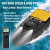 LOKEEVAN Barca da Pesca con GPS, Capacità di Carico 3KG, Lanciatore di Esche, Portata 500M, Telecomando 2.4G, Ritorno Automatico e 100 Punti di Riferimento, Luci Notturne a LED