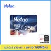 Netac Scheda SD Netac ad Alta Velocità Classe 10 32G 64G 128G 256G 512G, Scheda di Memoria A1 U3 C10 V30 4K HD per PC e Laptop