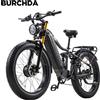 BURCHDA HC26 Bici Elettrica a Doppio Motore 48V 30AH - Pneumatici Fat 26×4.0, Freni Idraulici, E-Bike Potente a Lunga Autonomia per Adulti
