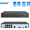 smar Registratore NVR POE Smart 4CH 8CH H.265 Max 4K Supporto 5MP 4MP 3MP 1080P Uscita Audio Rilevamento Volto Xmeye