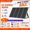 AFERIY ‎ Pannello Solare Portatile Pieghevole AF-S400A1 400W, Tasso di Conversione Energetica del 23%, Impermeabile IP65, Supporto Regolabile