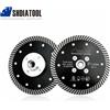 SHDIATOOL 2 Pezzi Disco Diamantato Turbo Stretto Diametro 125mm per Taglio Granito Marmo Cemento Pietra 5 Pollici Flangia M14