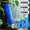 NEWBOLER Bottiglia d'Acqua Pieghevole in TPU 300/500/700ML, Borraccia Morbida per Sport all'Aperto, Bottiglia d'Acqua Collassabile per Corsa e Campeggio