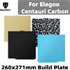 BEGRINT Piastra di stampa bifacciale 260x271 per Elegoo Centauri Carbon, lamiera in acciaio armonico liscia, accessorio per piatto riscaldante per stampante 3D