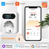 EZAIOT Termostato WiFi Tuya 16A con presa, interruttore intelligente per il controllo della temperatura, timer per riscaldamento e raffreddamento, per radiatori elettrici, ecc.