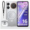 DOOGEE Smartphone DOOGEE M30 con Altoparlante da 135dB, Android 16, Batteria da 8000mAh, Schermo da 6.88'', 48GB RAM (6GB + 42GB), 256GB ROM, UNISOC T7280, NFC