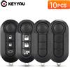 KEYYOU 10X 20X Guscio Pieghevole per Chiave Auto con Lama SIP22 e 2/3 Pulsanti per Fiat 500 Doblo Bravo Ducato Qubo Grande Punto