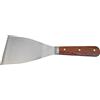 Haromac Abbrennspachtel 75 mm, in acciaio inox, con manico in legno di rosa, motivo, conico scheda, 10046075SB