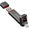 Intenso UX100 - Chiavetta SSD esterna con USB-C e USB-A, doppia porta da