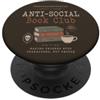 Dark Academia Bookworm Club Divertente libro Club Reader Introverso Biblioteca Caffè PopSockets PopGrip Adesivo
