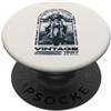 Disegni di motociclette di compleanno JR Compleanno di motociclette di motociclisti d'epoca Nato nel PopSockets PopGrip Adesivo
