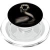 Majestic Black Mamba Face Wildlife Natur Black Mamba Face Snake Rettile Wildlife Black Mamba PopSockets PopGrip per MagSafe