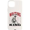 Keep Watch Christian Gothic Art Custodia per iPhone 15 Plus Aspettando il re scheletro cristiano Bibbia Art