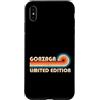 Retro Name Vault Custodia per iPhone XS Max GONZAGA Retro 70s 80s Sunset Stripe