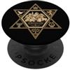 Fashion World Gerusalemme Stella di David Israele Ebraica Giudaica Arte PopSockets PopGrip Adesivo