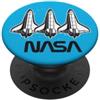 Nasa Felpa con cappuccio Triple Rocket della NASA PopSockets PopGrip Adesivo