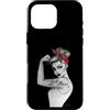 Anne Cha Art Custodia per iPhone 16 Pro Max Girl Power GRL PWR - Rivettatrice moderna Rosie the Rivettatrice Pin Up Retro Art