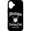 JB's Shakespeare Shop Custodia per iPhone 16 Montague Fencing Club Verona Italia Spade e Scudo Invecchiato