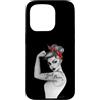 Anne Cha Art Custodia per iPhone 15 Pro Girl Power GRL PWR - Rivettatrice moderna Rosie the Rivettatrice Pin Up Retro Art