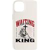 Keep Watch Christian Gothic Art Custodia per iPhone 14 Plus Aspettando il re scheletro cristiano Bibbia Art