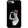 Anne Cha Art Custodia per iPhone 7 Plus/8 Plus Girl Power GRL PWR - Rivettatrice moderna Rosie the Rivettatrice Pin Up Retro Art