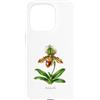 The Botany Bureau Custodia per iPhone 15 Pro Illustrazione della pianta dell'orchidea pantofola della signora Paphiopedilum