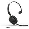 Jabra Evolve3 65 Cuffie con microfono singole wireless Bluetooth, MS Teams, USB-A