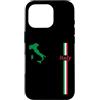 MASH MOSH Custodia per iPhone 16 Pro Italia Mappa, Bandiera Italiana Colori Country Outline Travel Tee