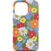 Charlotte Kay Designs Apparel & Accessor Custodia per iPhone 13 Pro Fiori festivi multicolori con coccinelle