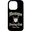 JB's Shakespeare Shop Custodia per iPhone 14 Pro Montague Fencing Club Verona Italia Spade e Scudo Invecchiato
